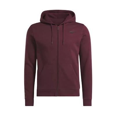 Reebok Solid Color Hoodie Jacket in Burgundy IM1648