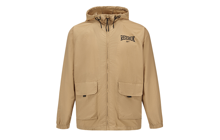 Reebok Solid Color Logo Hooded Woven Jacket Unisex 22FCR103U
