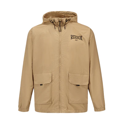Reebok Solid Color Logo Hooded Woven Jacket Unisex 22FCR103U