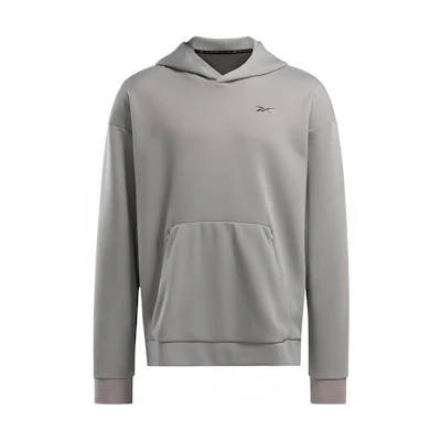 Reebok Solid Color Oversized Hoodie Light Gray 100075762