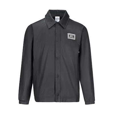 Reebok Solid Color Retro Sports Polo Collar Casual Shirt Jacket HU2016