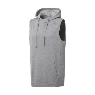 Reebok Solid Color Sleeveless Hoodie Pullover - Gray D96029