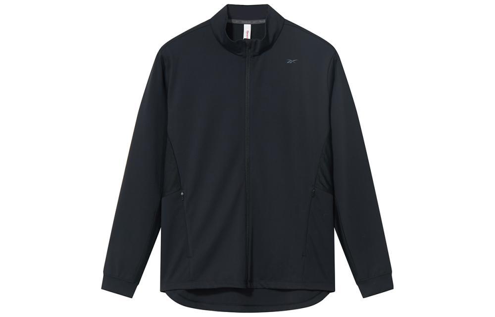 Reebok Solid Knit High-Collar Casual Jacket - Black 23RCS105M001