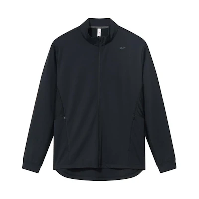 Reebok Solid Knit High-Collar Casual Jacket - Black 23RCS105M001