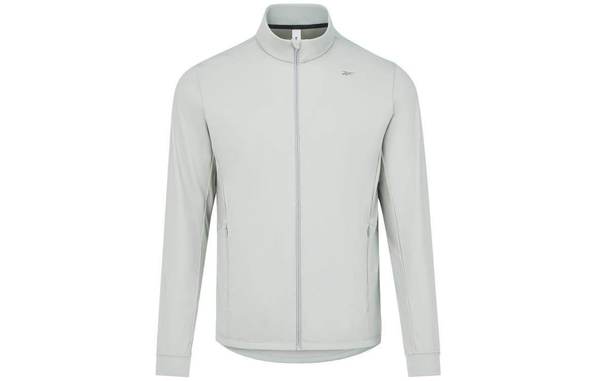 Reebok Solid Knit Stand Collar Casual Jacket Grey 23RCS105MGG0