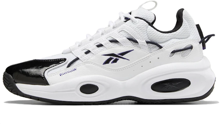 Reebok Solution Mid 耐磨防滑透氣 低幫 復古籃球鞋 男女同款 白黑 Buy Reebok Solution Mid 耐磨防滑透氣 低幫 復古籃球鞋 男女同款 白黑