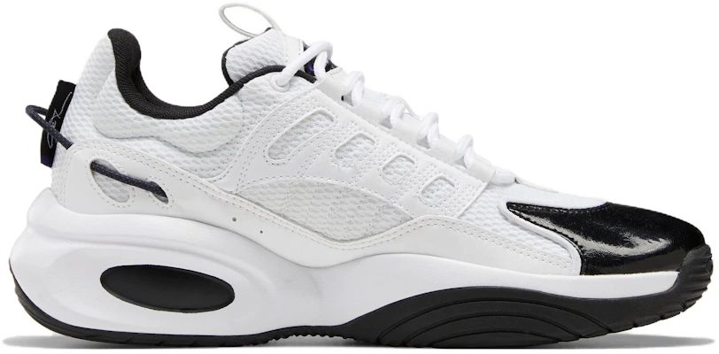 Reebok Solution Mid 耐磨防滑透氣 低幫 復古籃球鞋 男女同款 白黑 Order Reebok Solution Mid 耐磨防滑透氣 低幫 復古籃球鞋 男女同款 白黑