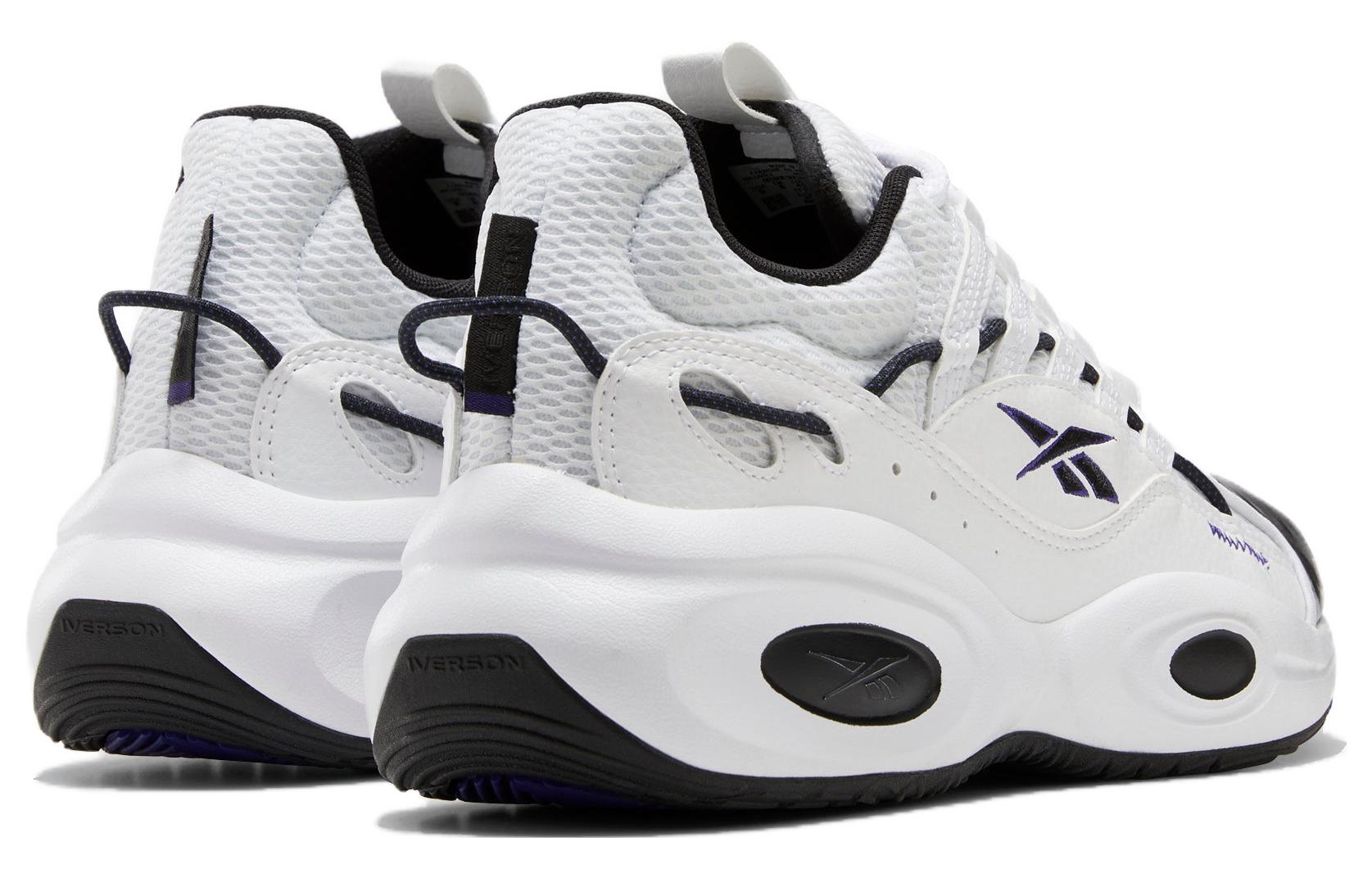 Shop Reebok Solution Mid 耐磨防滑透氣 低幫 復古籃球鞋 男女同款 白黑