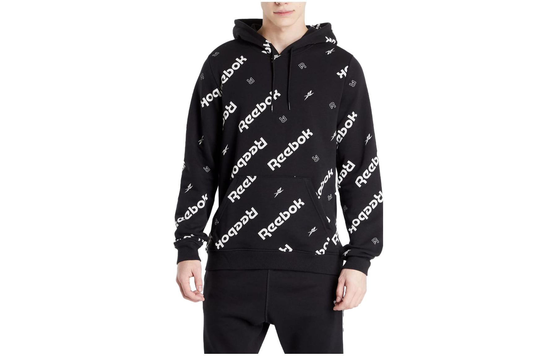 Reebok SS23 Casual Minimalist Black Hoodie HB5976-001