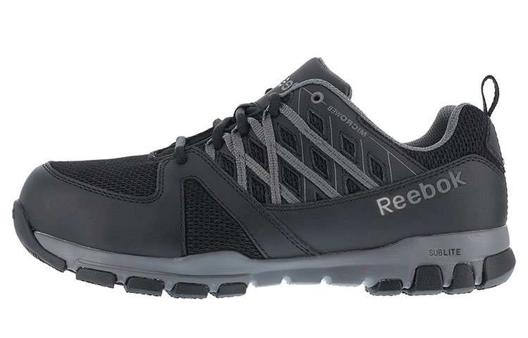 Buy Reebok Sublite 工作鋼頭 水泥灰色 防滑跑鞋