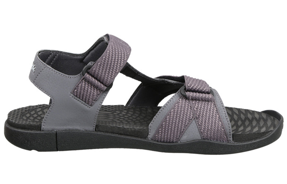 Order Reebok Swim Hodor Sandalen Grau Schwarz Klettverschluss Offene Spitze Flach. EX3992