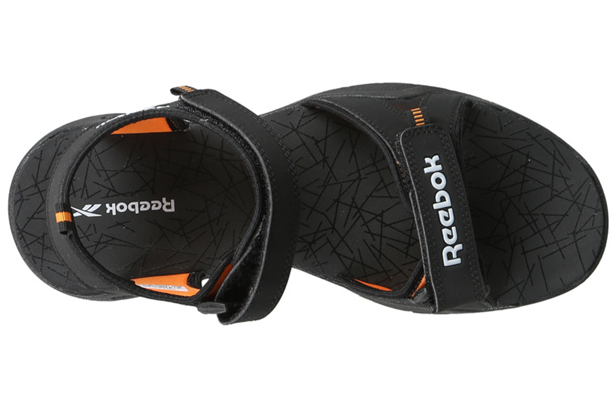 Shop Reebok Swim Aztrix Black Orange Sandals 'Black Orange' EX6044