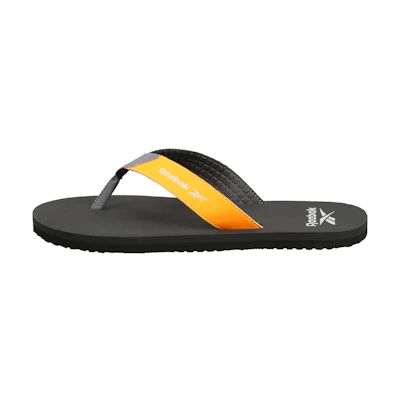 Reebok Swim Core Flip Slides 'Black Grey Orange'