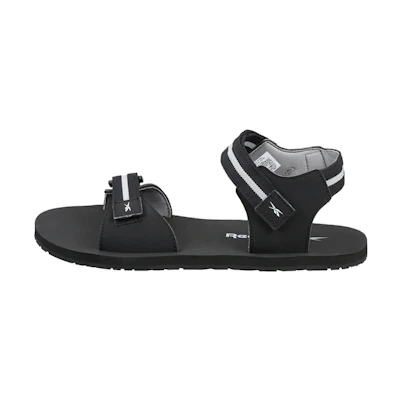 Reebok Swim Epic 'Magic Tape Open Toe Flat Sports Sandals - Black White'