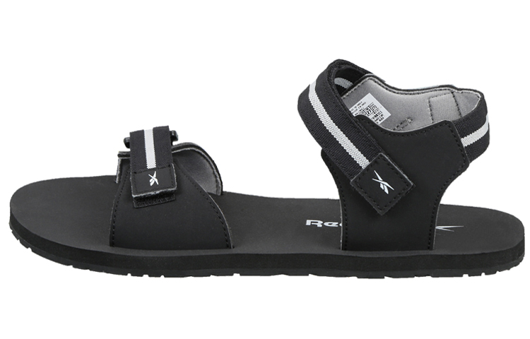 Reebok Swim Epic 'Magic Tape Open Toe Flat Sports Sandals - Black White' EW4185