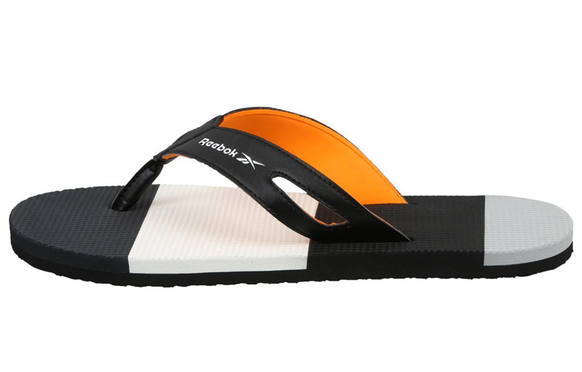 Reebok Swim Jk Flip Slides 'Black Orange White' EW4202