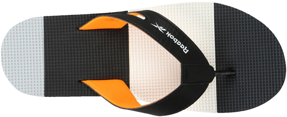 Reebok Swim Jk Flip Slides 'Black Orange White' EW4202 Shop Reebok Swim Jk Flip Slides 'Black Orange White' EW4202