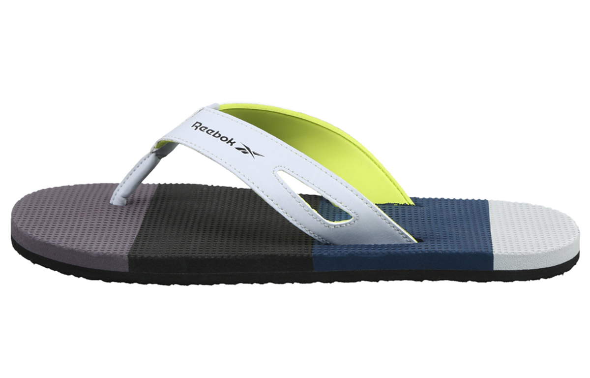 Reebok Swim JK Flip Slides 'White Yellow' EW4200