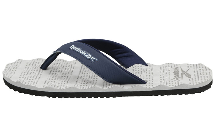 Reebok Swim Leo Flip Slides 'Grey Blue' EW4169