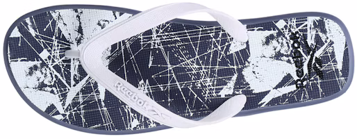 Shop Reebok Swim Russel Flip 耐磨舒適戶外人字運動拖鞋 藍灰白