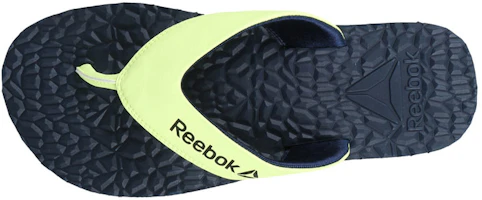 Shop Reebok 游泳石翻鞋 舒适防滑 人字运动拖鞋 黃藍