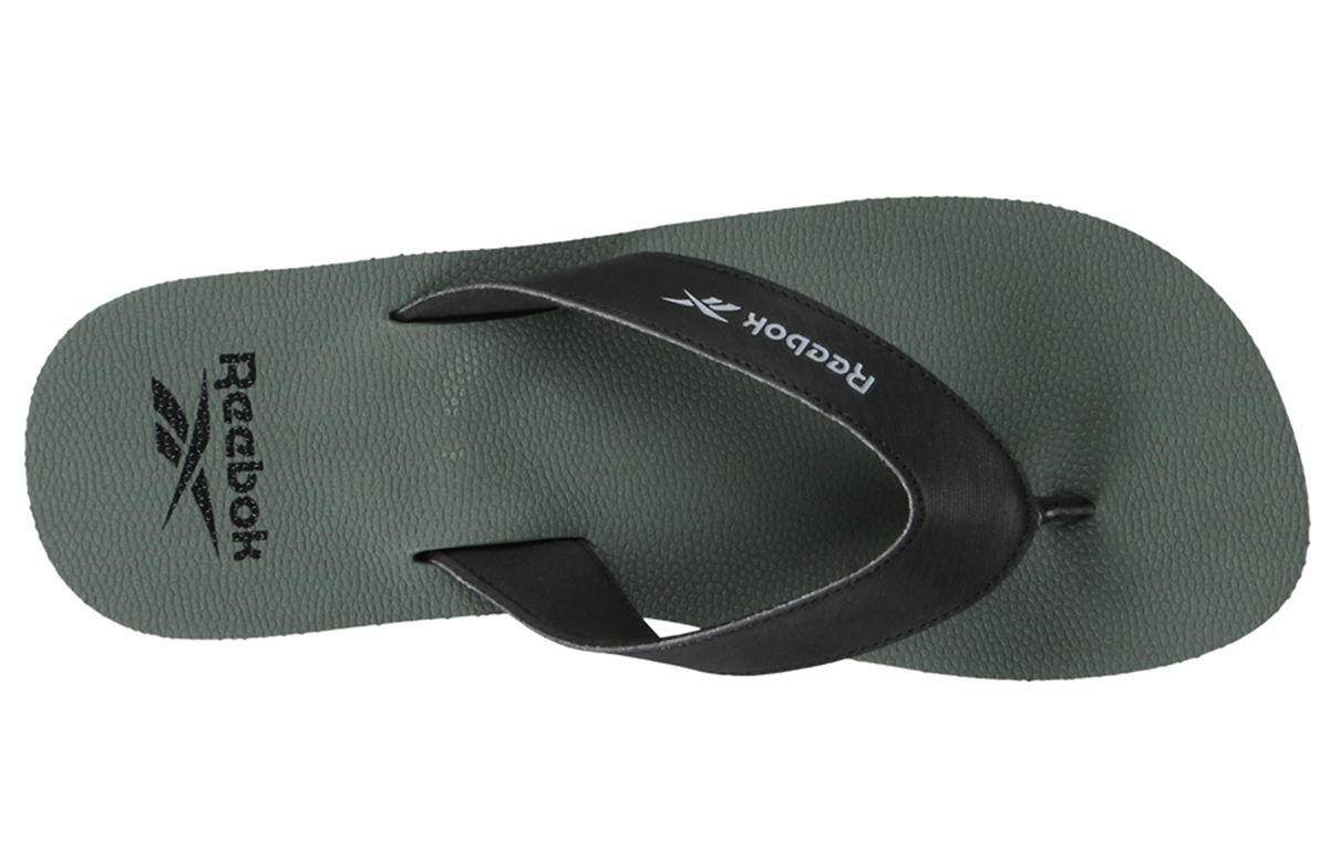 Shop Reebok Swim Super Soft Flip 'Black Green' EW4236