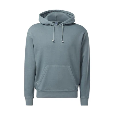 Reebok Thick Hooded Sweatshirt Solid Color - Midnight Gray Casual Wear GS9161