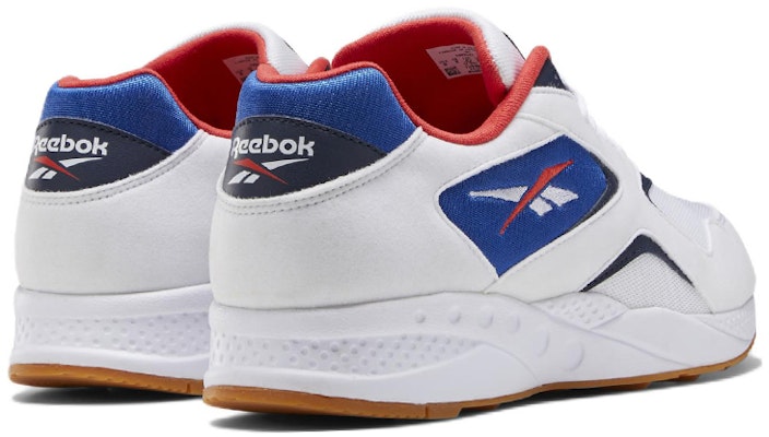 Reebok 火炬六角 舒適復古慢跑鞋 男女同款 白藍 Shop Reebok 火炬六角 舒適復古慢跑鞋 男女同款 白藍