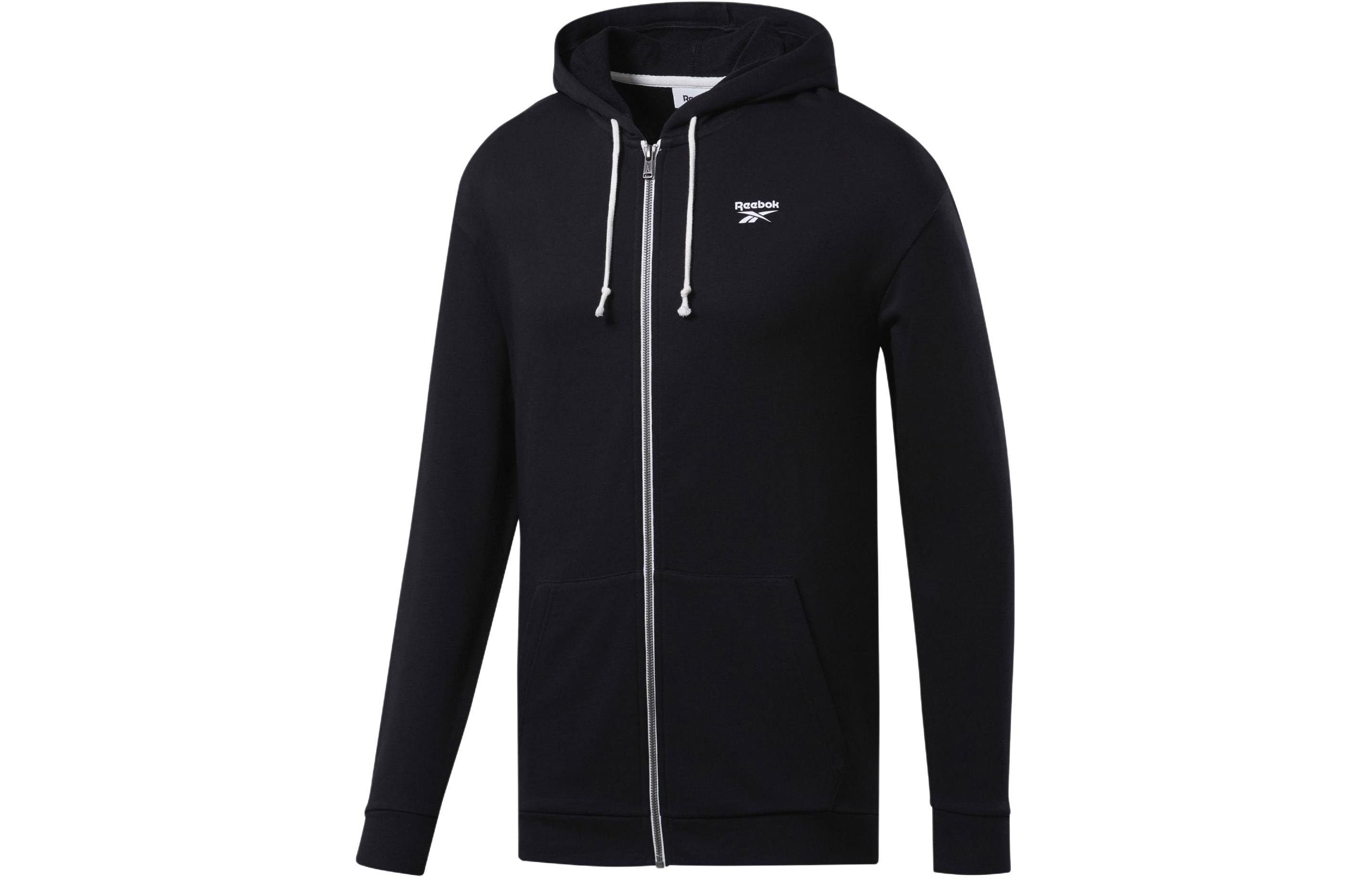 Reebok Training Essentials Black Full-Zip Hoodie FJ4683