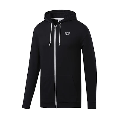 Reebok Training Essentials Black Full-Zip Hoodie FJ4683