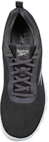 Shop Reebok 訓練彈性針織黑白色跑步鞋