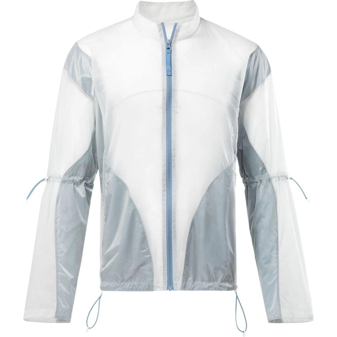 Reebok Translucent Logo Zip-Up High Neck Jacket for Men in Gray RMEA006C99FAB0017900