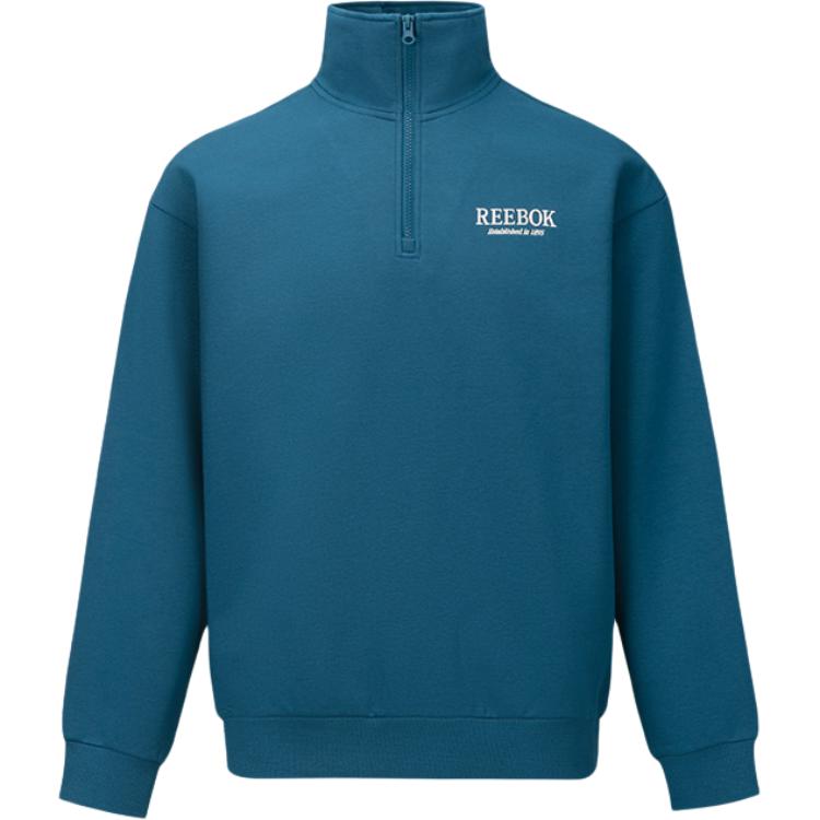 Reebok Trendy Half-Zip Casual Sweatshirt Unisex in Legion Blue 24FRM303UGBA
