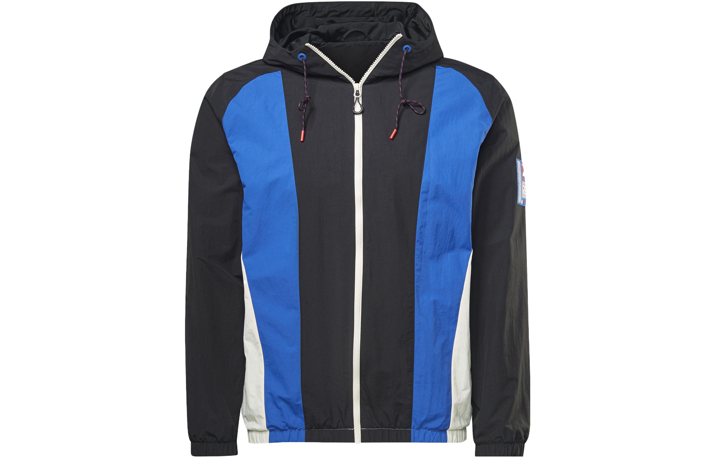 Reebok TS FZ Graphene Colorblock Logo Hoodie Jacket - Black HG8900