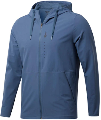 Reebok TS Perf FZ Hoodie Solid Training Zip-Up Jacket - Blue GN9272 Buy Reebok TS Perf FZ Hoodie Solid Training Zip-Up Jacket - Blue GN9272