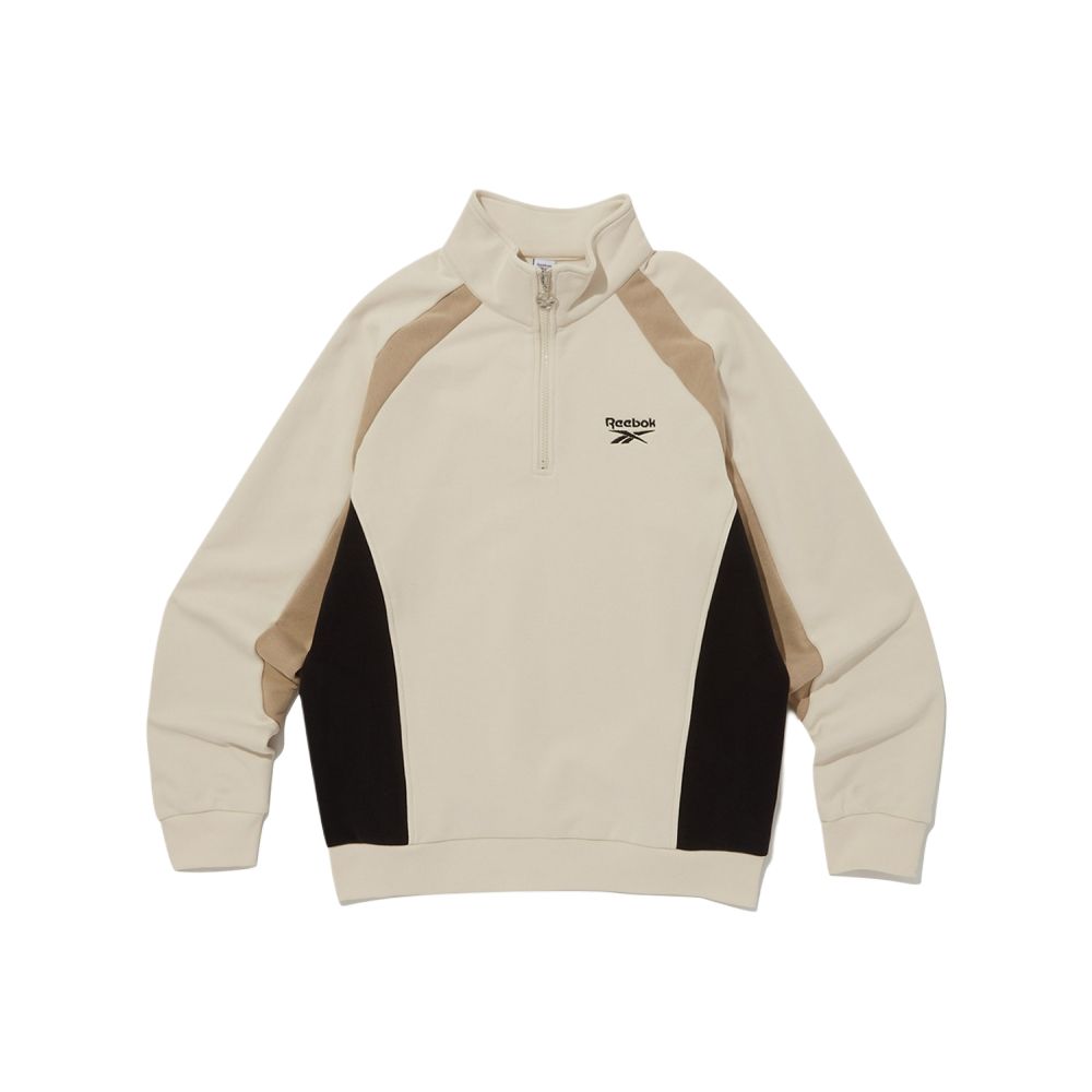 Reebok Unisex Beige Casual Sportswear Fashion Sweatshirt RETS4EM15I1