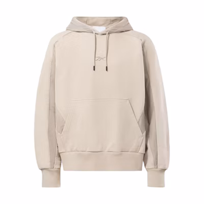 Reebok Unisex Beige Soft Comfort Hoodie Pullover Long Sleeve Sweater 20527858