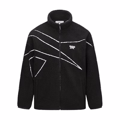 Reebok Unisex Black Long-Sleeve Casual Jacket 24FRM101UGH0
