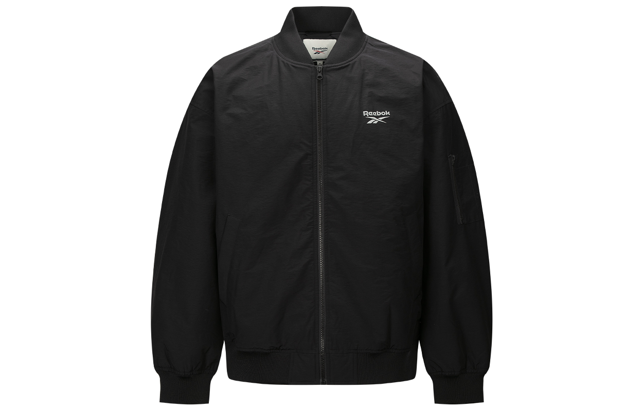 Reebok Unisex Black Quilted Padded Jacket - Casual, Simple, Warm, Versatile 24FRE201UGH0