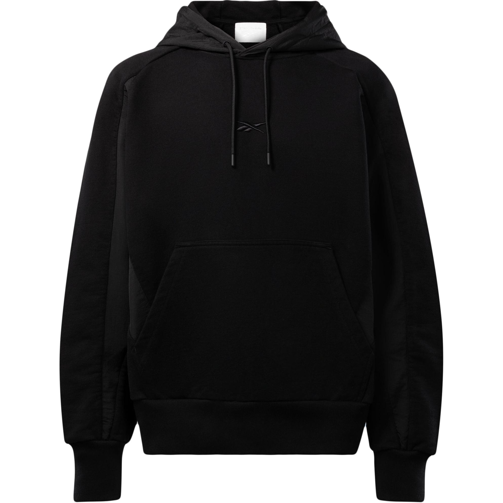 Reebok Unisex Black Solid Pullover Hoodie RMBB002C99FLE0011000