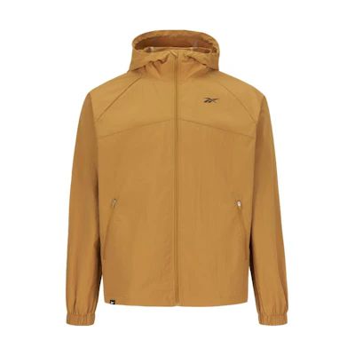 Reebok Unisex Brown Full-Zip Hooded Jacket 23RMS109UGBR