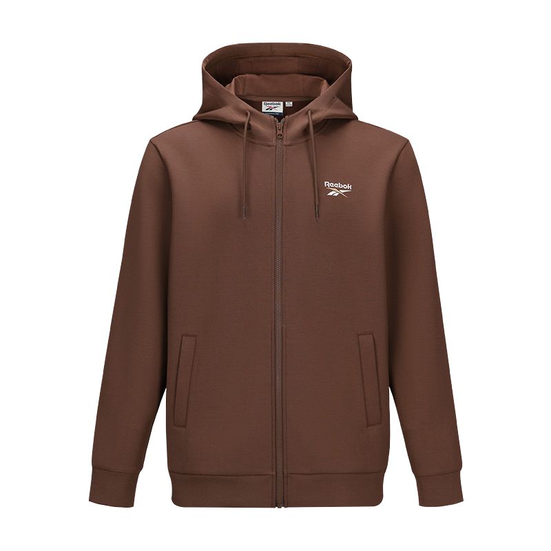 Reebok Unisex Brown Knit Jacket - Comfortable and Versatile Style 24FRM109UGBR