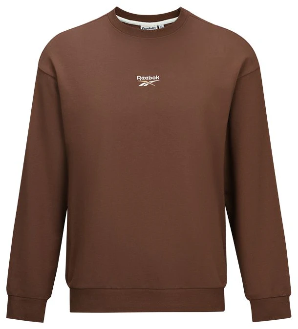 reebok-unisex-brown-logo-crewneck-casual-sports-long-sleeve-sweatshirt-24-frm-305-ugbr