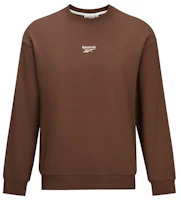 Reebok Unisex Brown Logo Crewneck Casual Sports Long Sleeve Sweatshirt 24FRM305UGBR Reebok Unisex Brown Logo Crewneck Casual Sports Long Sleeve Sweatshirt 24FRM305UGBR