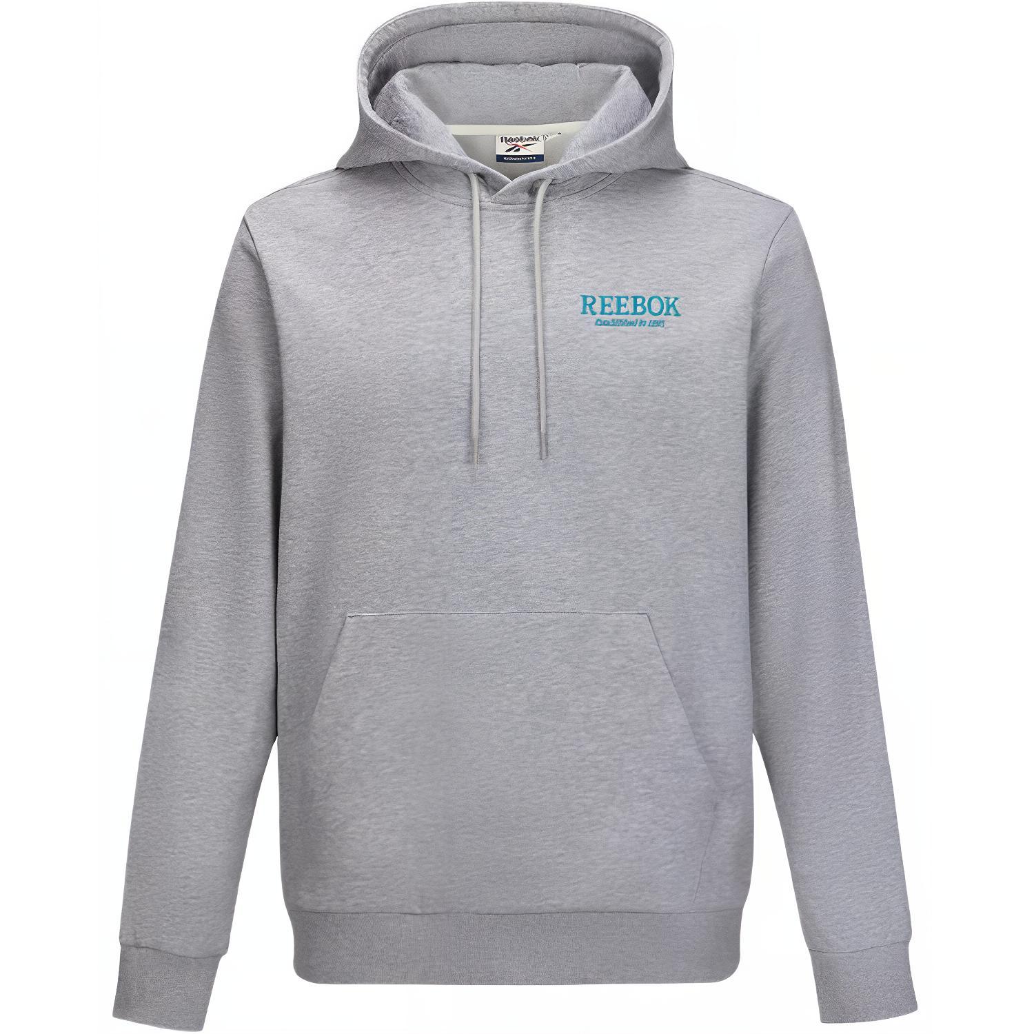 Reebok Unisex Casual Comfort Hoodie in Light Heather Gray 24FRM309UGG3