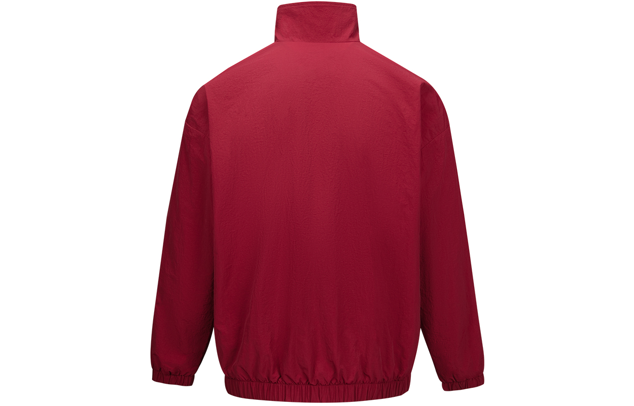 Lookbook Reebok 男女款休閒舒適外套 深紅色 24FRM103UGR2