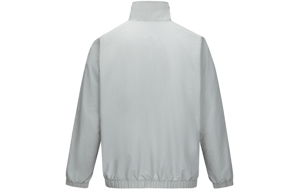 Lookbook 리복 유니섹스 캐주얼 편안한 자켓 라이트 그레이 색상 24FRM103UGG5