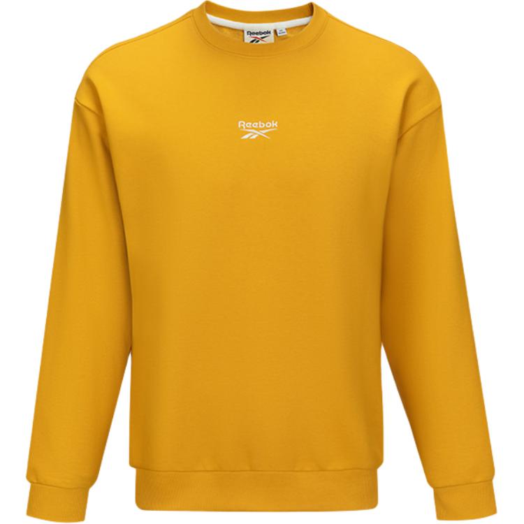 Reebok Unisex Casual Crewneck Long Sleeve Sweatshirt Ginger Yellow 24FRM305UGY4
