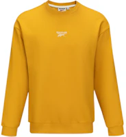 Reebok Unisex Casual Crewneck Long Sleeve Sweatshirt Ginger Yellow 24FRM305UGY4 Reebok Unisex Casual Crewneck Long Sleeve Sweatshirt Ginger Yellow 24FRM305UGY4