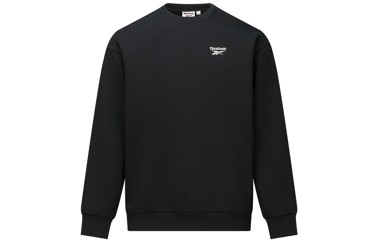 Reebok Unisex Casual Pullover Crewneck Long Sleeve Sweatshirt Black 24FRM307UGH0